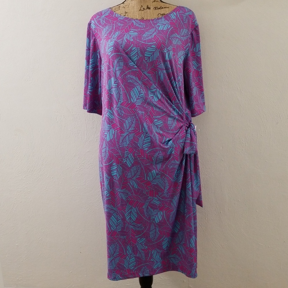 Fushia/Turquoise Dress